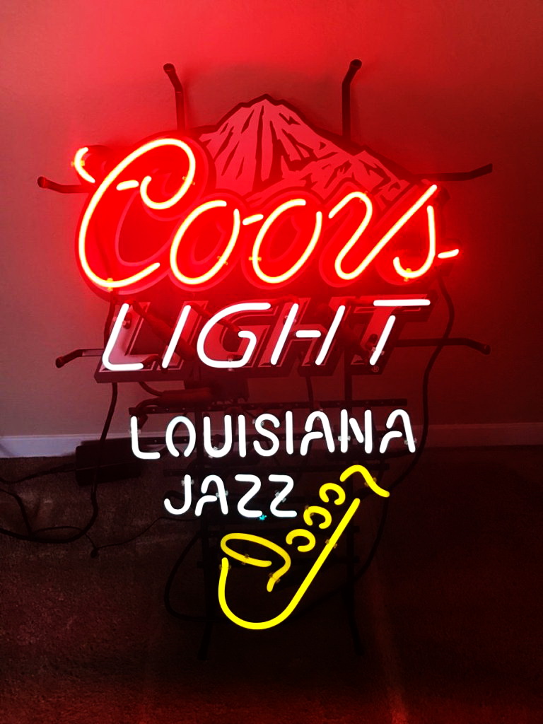 Coors Light Louisiana Jazz Neon Sign